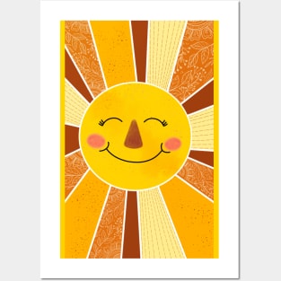 Happy sun Posters and Art